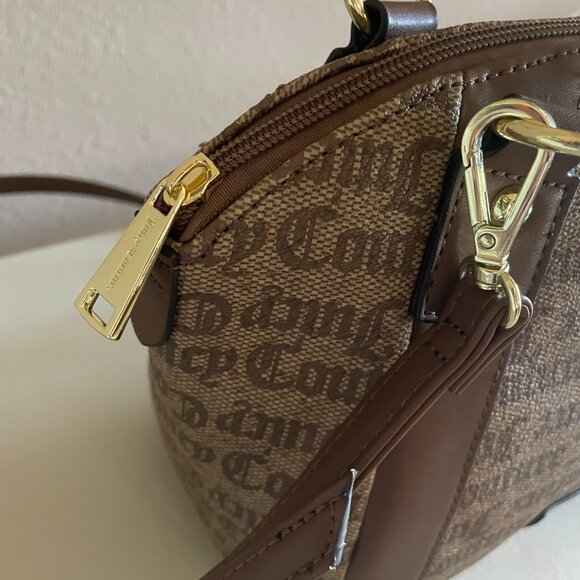 Juicy Couture Chestnut Gothic Satchel Purse With Detachable Crossbody Strap - Picture 4 of 11